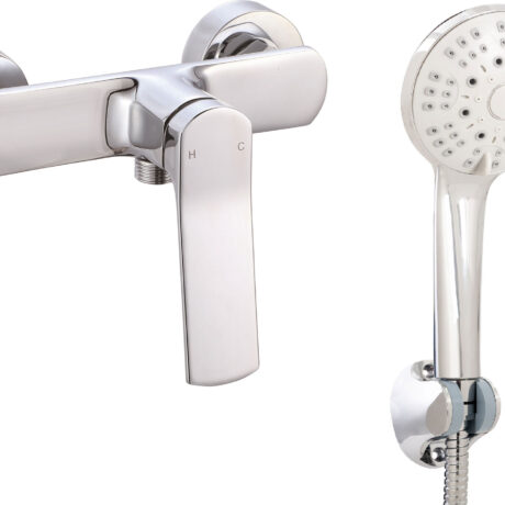 Miscelatore doccia esterno ottone cromato