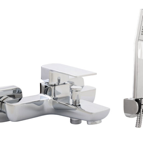 Miscelatore vasca in ottone cromato