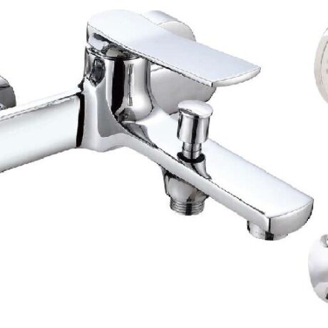 Miscelatore vasca in ottone cromato