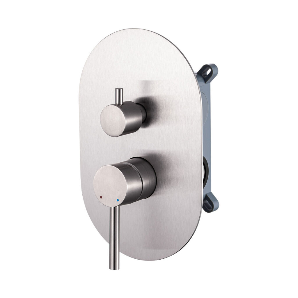 Mix doccia incasso 2 vie acciaio 316 (escluso braccio doccia e soffione)