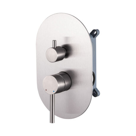 Mix doccia incasso 2 vie acciaio 316 (escluso braccio doccia e soffione)